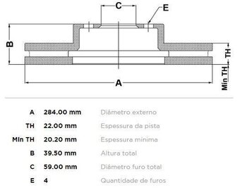 KIT 2 PÇs ALFA ROMEO 145 (930_) 1.8 16V T.S. (930.A1A) 1996 1998 29X29X12