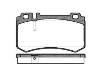 PASTILHA FREIO MERCEDES-BENZ S-CLASS Coupé (C215) CL 600 (215.378) EIXO TRASEIRO 1999 2002 109,9X63,9X15,8