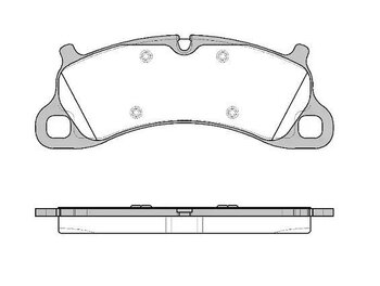 PASTILHA FREIO PORSCHE 911 (991) 3.8 Carrera S EIXO DIANTEIRO 2012 2015 198,3X76,7X17,3