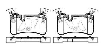 PASTILHA FREIO MERCEDES-BENZ SLK (R171) 55 AMG (171.473) EIXO TRASEIRO 2004 2010 109,9X75,9X14,8