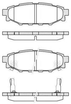 PASTILHA FREIO SUBARU XV (GT) 2.0 i AWD (GT7) EIXO TRASEIRO 2018 2021 37,5X110,4X14,4