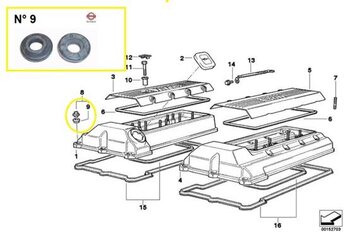 JUNTA TAMPA VALVULAS BMW 3 (E36) 328 i 1995 1998