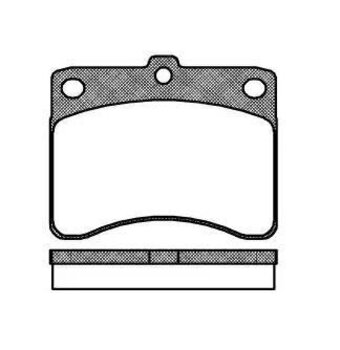 PASTILHA FREIO ASIA MOTORS HI-TOPIC (AM 725) 0.8 DIANT 1992 2002 78,7X63,5X13,4