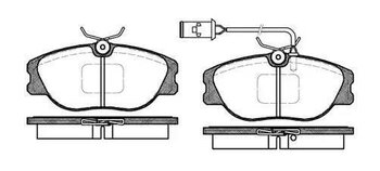 PASTILHA FREIO ALFA ROMEO 164 (164_) 3.0 i.e. V6 (164.H1A, 164.H1B, 164.K1P) EIXO DIANTEIRO 1988 1998 129,9X58,9X19