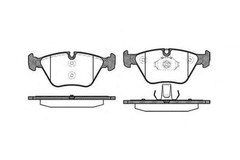 PASTILHA FREIO BMW 5 (E39) 530 i EIXO DIANTEIRO 2000 2003 156,4X73,5X19