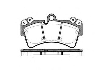 PASTILHA FREIO AUDI Q7 (4LB) 3.0 TFSI quattro EIXO DIANTEIRO 2014 2015 190,2X106,5X16,6