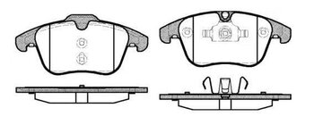 PASTILHA FREIO VW JETTA V (1K2) 2.5 Highline EIXO DIANTEIRO 2007 2010 156,4X71,4