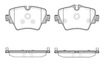 PASTILHA FREIO BMW X1 (F48) xDrive 25 i ActiveFlex EIXO DIANTEIRO 2016 2022 129,2X18,6