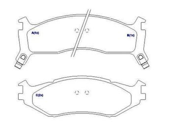 PASTILHA FREIO CHRYSLER NEON (PL) 2.0 16V EIXO DIANTEIRO 1994 1999