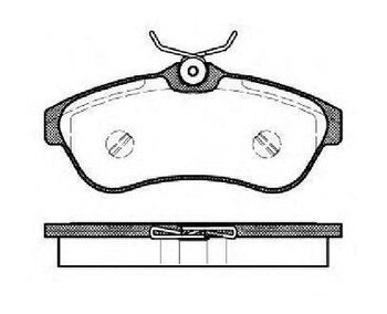 PASTILHA FREIO CITROËN XSARA (N1) 2.0 GLX 16V DIANT 2000 2005 128,8X55,9X19,3