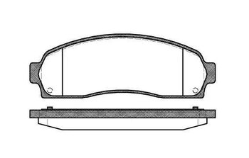 PASTILHA FREIO FORD RANGER (ER, EQ, R_) 4.0 XLT EIXO DIANTEIRO 1997 2002 16,5X153,6X56,1