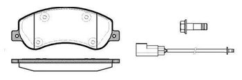 PASTILHA FREIO FORD BELINA / SCALA Combi 2.4 TDCi DIANT 2006 EM DIANTE 164,8X66,8X18,8