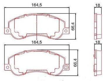 FORD TRANSIT Van de Passageiro (FD_ _, FB_ _, FS_ _, FZ_ _, FC_ _ 2.2 TDCi RWD EIXO DIANTEIRO 2011 2014 164,8X66,8X18,8