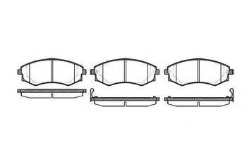 PASTILHA FREIO HYUNDAI SONATA III (Y-3) 2.0 i GLS EIXO DIANTEIRO 1992 1998 137X54,3X17