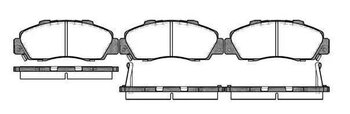 PASTILHA FREIO HONDA ACCORD IV Aerodeck (CB) 2.2 LX (CB8, CB9) DIANT 1991 1994