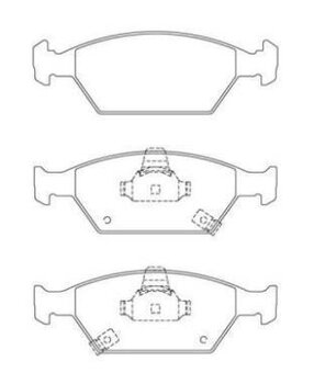 PASTILHA FREIO HONDA FIT II MONOCAB (GD_, GE3, GE2) 1.5 EX EIXO DIANTEIRO 2005 2008 151,3X51,5