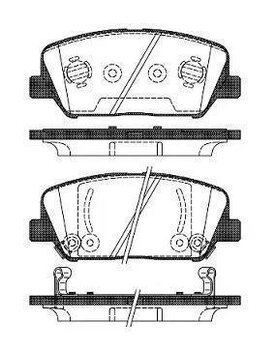 PASTILHA FREIO HYUNDAI ACCENT I (X-3) 2.0 CVVT DIANT 2008 EM DIANTE 140,7X59,9X17,3