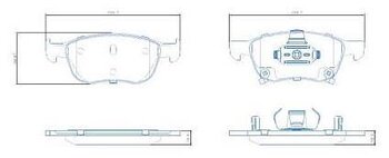 PASTILHA FREIO HONDA CIVIC X Sedan (FC_) 1.5 Touring (FC1) 2016 2021 59