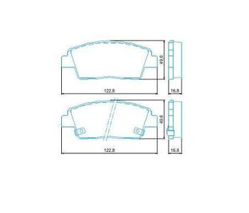 PASTILHA FREIO HYUNDAI HB20 1.0 Flex EIXO DIANTEIRO 2012 2019