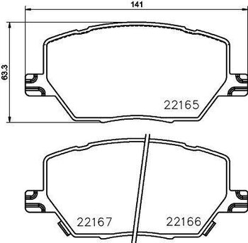 FIAT TORO (226_) 2.0 Freedom Turbodiesel (226.115) EIXO DIANTEIRO 2016 2018 141X63,3X20,1