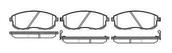 PASTILHA FREIO NISSAN MAXIMA III (J30) 3.0 GV Limited DIANT 1988 1994 16,4X54,3