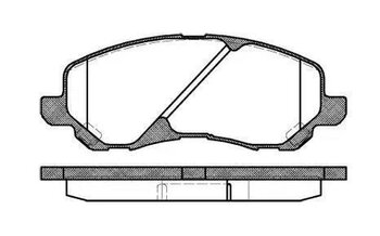 PASTILHA FREIO MITSUBISHI OUTLANDER II (CW_W) 3.0 4WD EIXO DIANTEIRO 2009 2012 144,8X55,0