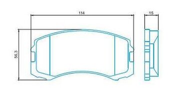 PASTILHA FREIO MITSUBISHI LANCER VI (CJ_, CP_) EVO V (CP9A) 1998 1998