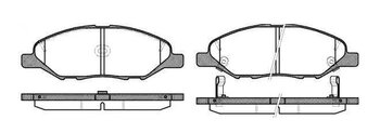 PASTILHA FREIO NISSAN 300 1.8 DIANT 2004 2007 49,1X144,5X14,2