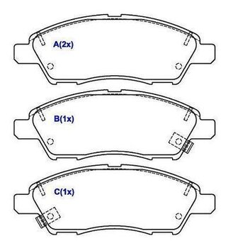 PASTILHA FREIO NISSAN MARCH IV (K13K, K13KK) 1.6 Flex DIANT 2011 2020