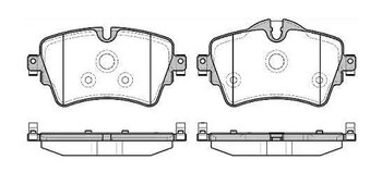 PASTILHA FREIO BMW 2 MONOCAB (F45) 220 i Flex EIXO DIANTEIRO 2015 2018 129,1X18,3