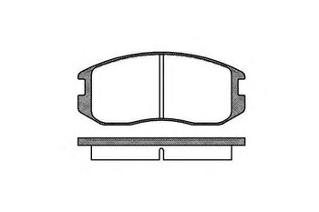 PASTILHA FREIO DAIHATSU TERIOS (J1_) 1.3 i SX 4WD EIXO DIANTEIRO 1997 2000 114,1X49,9X15