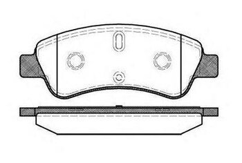 PASTILHA FREIO PEUGEOT 408 1.6 Bioflex DIANT 2007 EM DIANTE 137X51X18,8