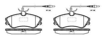 PASTILHA FREIO PEUGEOT 408 1.8 16V 1996 2000 129,8X52,7X19,3