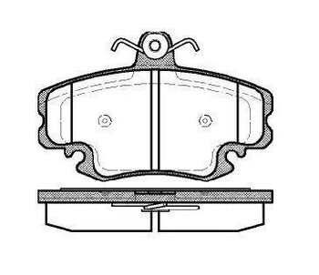PASTILHA FREIO RENAULT LOGAN I (LS_) 1.6 Expression Flex (LS16, LS1U, LS1A, LS0T) DIANT 2007 2012 99,6X64,8X18