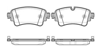 PASTILHA FREIO AUDI Q5 (8RB) 2.0 TFSI quattro 2009 2012 129,2X17,5X59,1