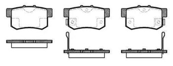 PASTILHA FREIO SUZUKI SX4 MONOCAB (EY, GY) 2.0 4x4 (YB41S) EIXO TRASEIRO 2006 2015 88,5X47,5X14,8