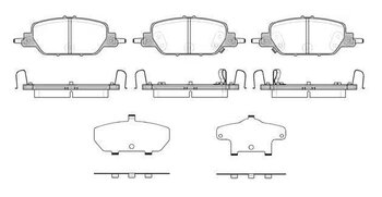 PASTILHA FREIO HONDA CR-V V (RW_, RT_) 1.5 AWD (RW2) EIXO TRASEIRO 2018 2022