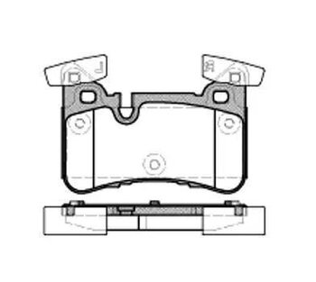 PASTILHA FREIO MERCEDES-BENZ C-CLASS (W204) C 63 AMG (204.077) EIXO TRASEIRO 2008 2014 109,8X75,8X14,5