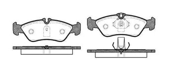 PASTILHA FREIO MERCEDES-BENZ 100 Caixa (631) 312 D 2.9 TRAS 1995 2000 156,4X54,3X18,8