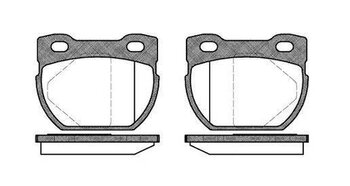 PASTILHA FREIO LAND ROVER DEFENDER Cabrio (L316) 2.5 TDI 4x4 (L316) EIXO TRASEIRO 1990 1998 88,3X68,8X15