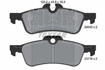 PASTILHA FREIO MINI (R56) 1.6 2001 2008 123,2X43,8X16,3