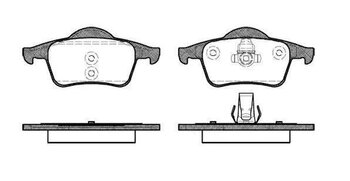 PASTILHA FREIO VOLVO V70 II (285) 2.0 T EIXO TRASEIRO 2000 2007 53,8X17