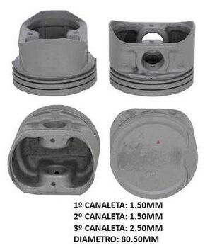 PISTAO MOTOR RENAULT SCÉNIC I Monovolume (JA0/1_, FA0_) 1.6 Hi-Flex (JA15, JA2B, JA2C) 2005 2010 54,7