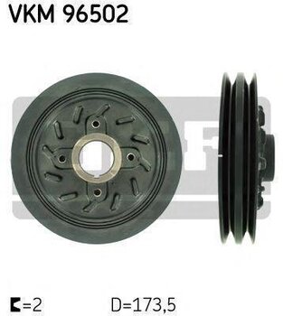 POLIA VIRABREQUIM KIA BESTA Furgão 3.0 D GS 16 Lugares 1997 2003