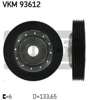 POLIA VIRABREQUIM RENAULT 19 I (B/C53_) 1.4 16V (BA0D, BA1H, BA0W, BA10) 1999 2003