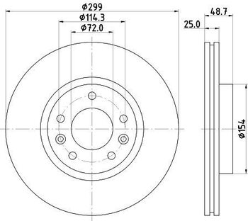 DISCO FREIO FORD BELINA / SCALA Combi 3.0 4x4 2009 2012 30x30x12