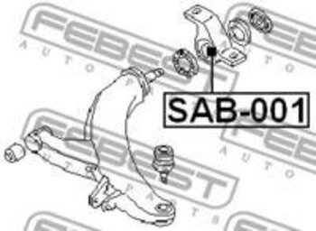 SUBARU IMPREZA SW (GF) 2.0 SW (GF8) EIXO INFERIOR FRONTAL TRASEIRA 1995 1998 10x10x10