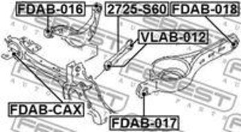 VOLVO XC60 I Veículo utilitário esportivo (156) T6 2,0 Turbo R-Design EIXO TRASEIRO INFERIOR À FRENTE 2016 2017