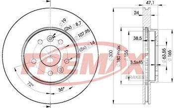 DISCO FREIO JAGUAR S-TYPE (CCX) 2.0 V6 DIANT 2002 2005 31X31X12