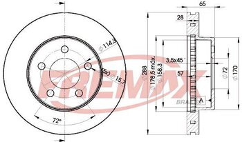 DISCO FREIO JEEP CHEROKEE (KK) 2.5 CRD 4x4 DIANT 2001 2008 29X29X12